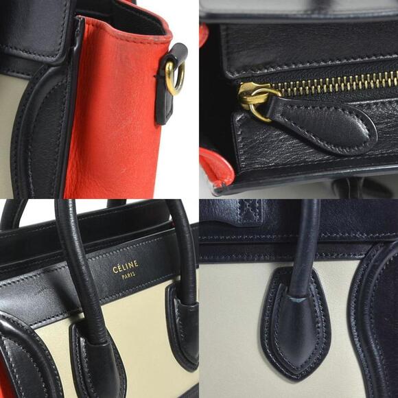 CELINE Black Leather Shoulder Bag - Picture 4 of 5